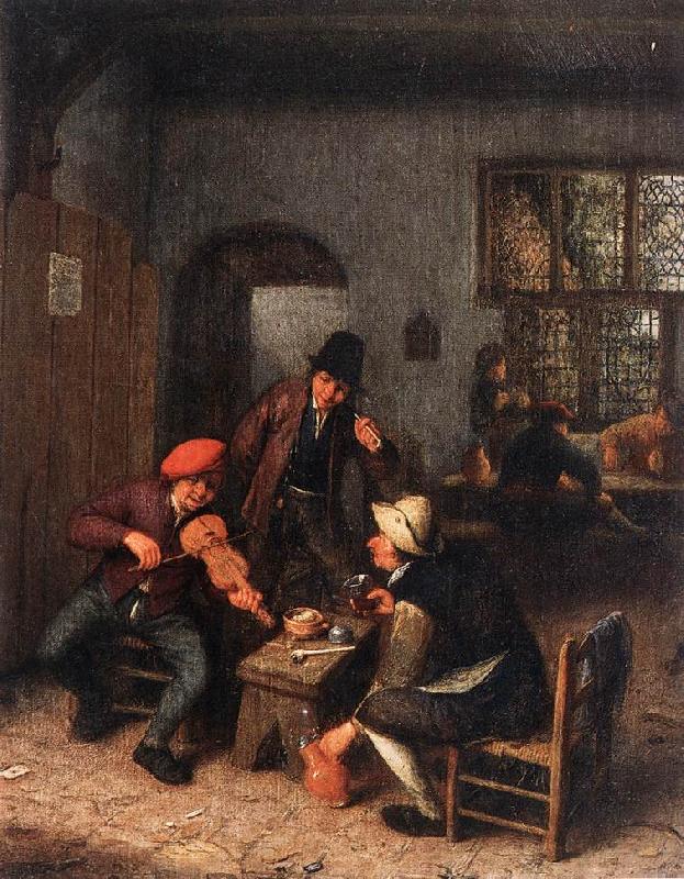 OSTADE, Adriaen Jansz. van Interior of a Tavern with Violin Player sg